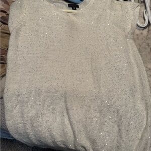 Worthington Ivory Sequin Knit Top
